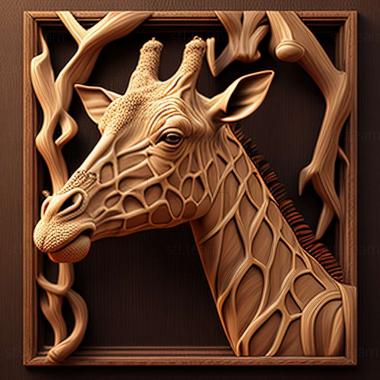 3D model Giraffa sivalensis (STL)